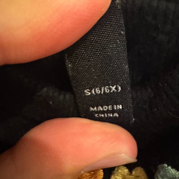 Art Class Black Ribbed Tank with Rainbow Hearts – Size Small (6/6X) - Picture 4 of 5